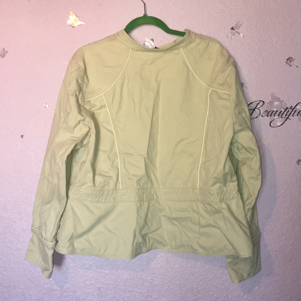 Plus Size Tan Button Cropped Jacket - image 5